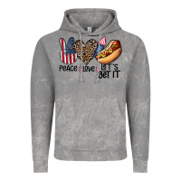 Cloud Rock peace love let's get it Vintage Hoodie - CowhideDigitalArt