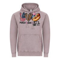 Vintage Zinc peace love let's get it Vintage Hoodie - CowhideDigitalArt