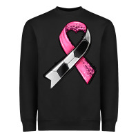 Black breast cancer sport ribbons Heavyweight Sweatshirt - AdoDesignShop
