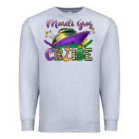 Heather Grey mardi gras cruise celebration Premium Sweatshirt - LillyAllenDesigns