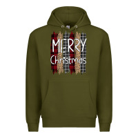 Army Green Merry Christmas Leopard Premium Hoodie - Bettercallsaul