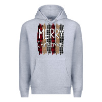 Heather Grey Merry Christmas Leopard Premium Hoodie - Bettercallsaul