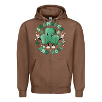 Chestnut shamrock and roll Zipper Hoodie - MaliasSmallBusiness