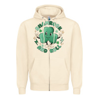 Sandshell shamrock and roll Zipper Hoodie - MaliasSmallBusiness