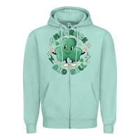 Seafoam shamrock and roll Zipper Hoodie - MaliasSmallBusiness