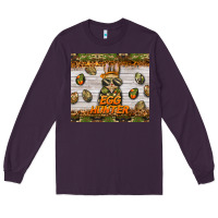 Plum easter egg hunter  rabbit Long Sleeve Tee - BarkalooDesign