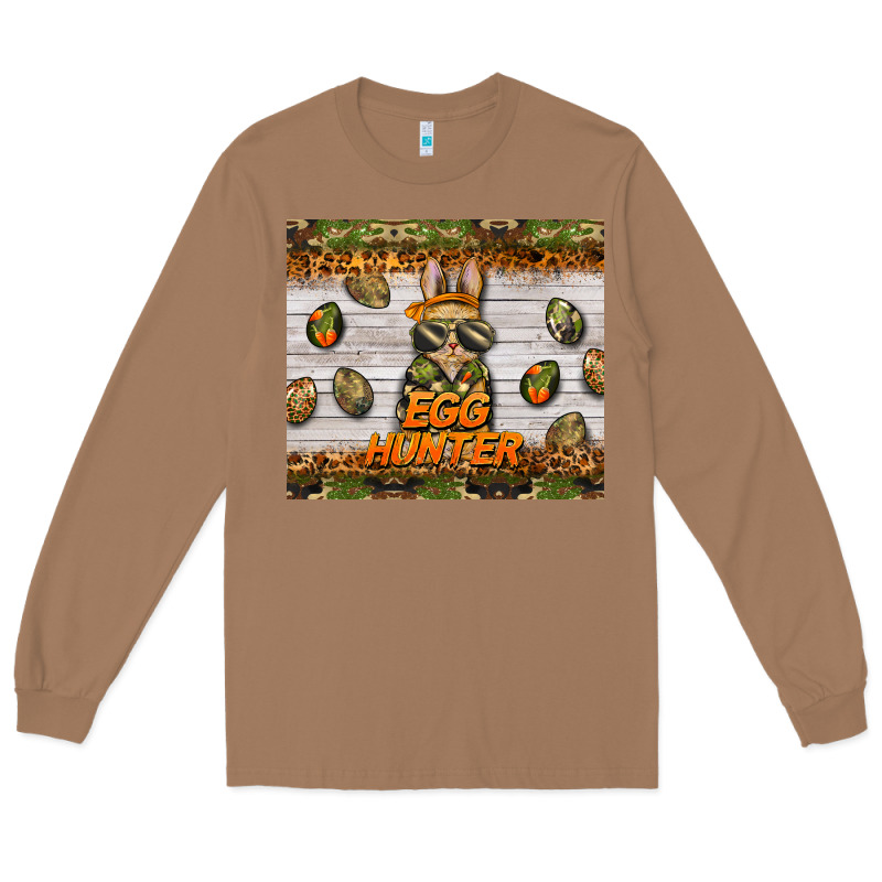 Easter Egg Hunter  Rabbit Long Sleeve Tee by BarkalooDesign | Teevron