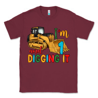 Burgundy i'm 1 and digging it Classic Tee - Artiststas