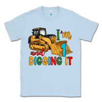 Dusty Blue i'm 1 and digging it Classic Tee - Artiststas