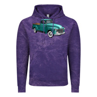 Cloud Purple western truck 34 view Vintage Hoodie - FaDigitalArtStudio