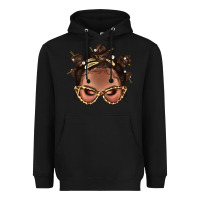 Black Afro Bantu Knots Hairstyles Messy Bun With Clasp Bbs  2 Heavyweight Hoodie - BundleAndBundleShop