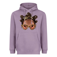 Lavender Afro Bantu Knots Hairstyles Messy Bun With Clasp Bbs  2 Heavyweight Hoodie - BundleAndBundleShop