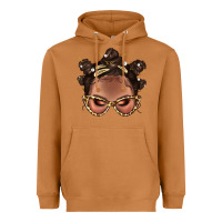 Meerkat Afro Bantu Knots Hairstyles Messy Bun With Clasp Bbs  2 Heavyweight Hoodie - BundleAndBundleShop