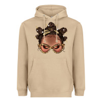 Mushroom Afro Bantu Knots Hairstyles Messy Bun With Clasp Bbs  2 Heavyweight Hoodie - BundleAndBundleShop