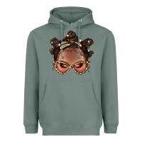 Sage Afro Bantu Knots Hairstyles Messy Bun With Clasp Bbs  2 Heavyweight Hoodie - BundleAndBundleShop