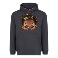 Smoke Afro Bantu Knots Hairstyles Messy Bun With Clasp Bbs  2 Heavyweight Hoodie - BundleAndBundleShop