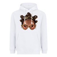 White Afro Bantu Knots Hairstyles Messy Bun With Clasp Bbs  2 Heavyweight Hoodie - BundleAndBundleShop