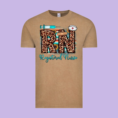 Rn Registered Nurse Vintage Tee Designed By Jahusdesignshop