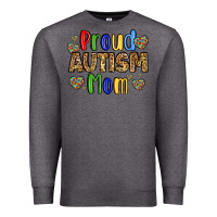 Charcoal Heather proud autism mom design Premium Sweatshirt - LillyAllenDesigns