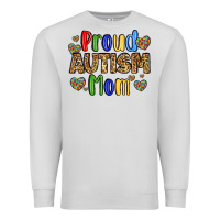 Dove Grey proud autism mom design Premium Sweatshirt - LillyAllenDesigns