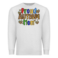 Oatmeal Heather proud autism mom design Premium Sweatshirt - LillyAllenDesigns