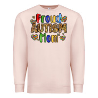 Pale Pink proud autism mom design Premium Sweatshirt - LillyAllenDesigns