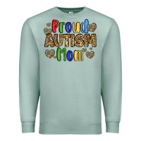 Seafoam proud autism mom design Premium Sweatshirt - LillyAllenDesigns