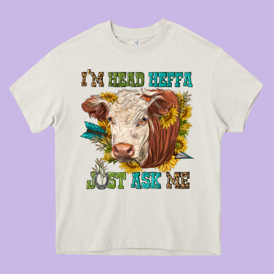 Im Head Heffa Just Ask Me Heavy Core Tee Designed By Texasbilliewilder