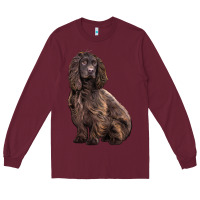 Burgundy Boykin Spaniel Dog Long Sleeve Tee - LillyAllenDesigns