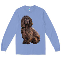 Colony Blue Boykin Spaniel Dog Long Sleeve Tee - LillyAllenDesigns