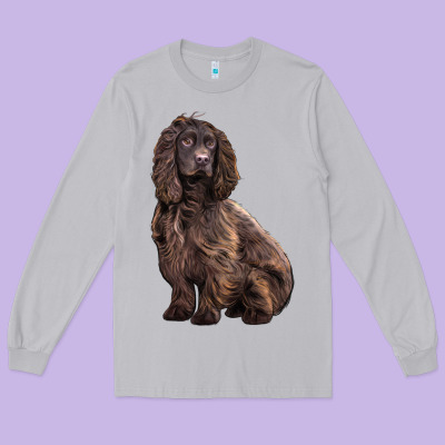 Boykin Spaniel Dog Long Sleeve Tee Designed By Lillyallendesigns