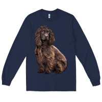Navy Boykin Spaniel Dog Long Sleeve Tee - LillyAllenDesigns