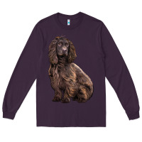 Plum Boykin Spaniel Dog Long Sleeve Tee - LillyAllenDesigns