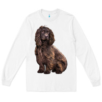 White Boykin Spaniel Dog Long Sleeve Tee - LillyAllenDesigns