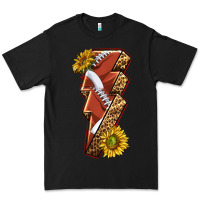 Black sport football  lightning bolt Premium Tee - texasbilliewilder