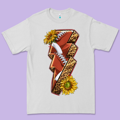 Premium Tee sport football  lightning bolt