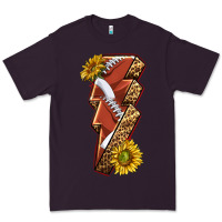 Plum sport football  lightning bolt Premium Tee - texasbilliewilder