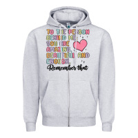 Heather Grey to the person behind me Zipper Hoodie - MaliasSmallBusiness
