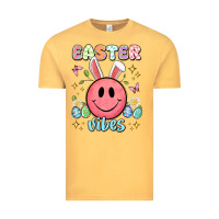 Vintage Mustard easter vibes smiley face Vintage Tee - Artiststas