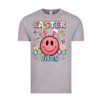 Easter Vibes Smiley Face Vintage Tee | Teevron