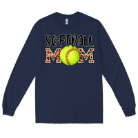 Navy softball mom Long Sleeve Tee - AdoDesignShop