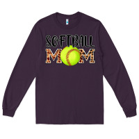 Plum softball mom Long Sleeve Tee - AdoDesignShop