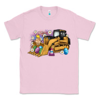 Bubblegum Pink easter bulldozer bunny egg leopard Classic Tee - Artiststas