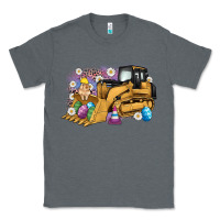 Charcoal Heather easter bulldozer bunny egg leopard Classic Tee - Artiststas