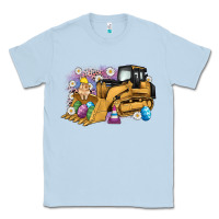 Dusty Blue easter bulldozer bunny egg leopard Classic Tee - Artiststas