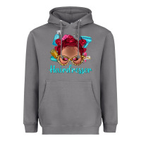 Storm Afro Bantu Knots Red Hairdresser With Leopard Glasses Bbs Heavyweight Hoodie - BundleAndBundleShop