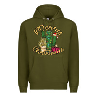 Merry Christmas Cactus Premium Hoodie | Teevron