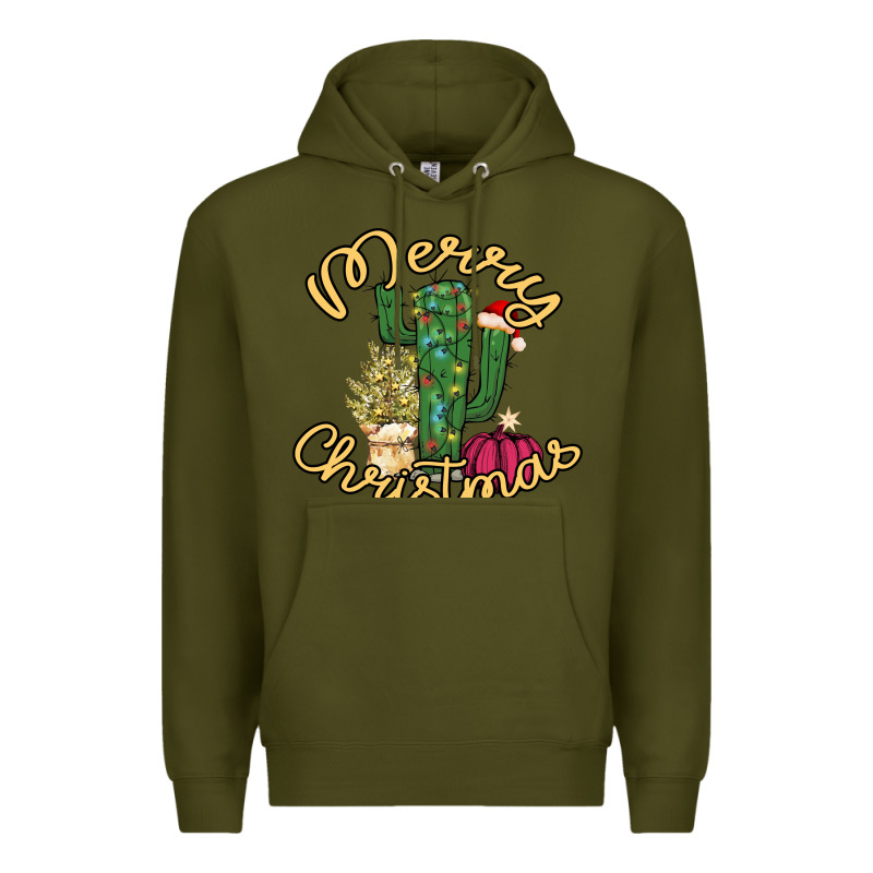 Merry Christmas Cactus Premium Hoodie by Bettercallsaul | Teevron