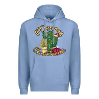 Colony Blue Merry Christmas Cactus Premium Hoodie - Bettercallsaul
