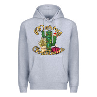 Heather Grey Merry Christmas Cactus Premium Hoodie - Bettercallsaul